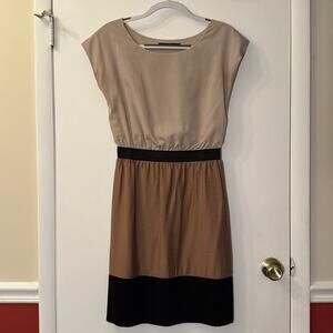 The Limited neutral color block dress
